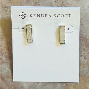 Kendra Scott gold drusy earrings